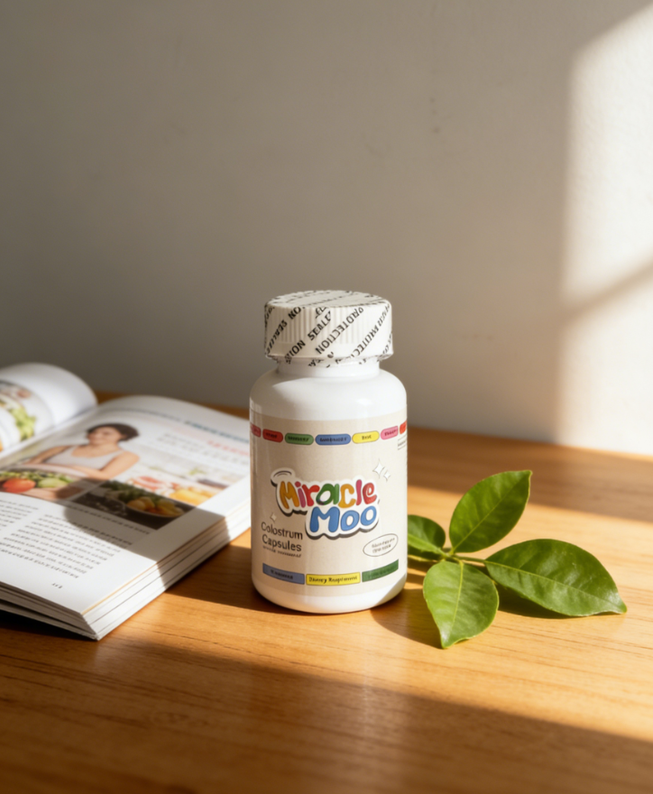 Miracle Moo Bovine Colostrum Original Suplemento En Capsulas