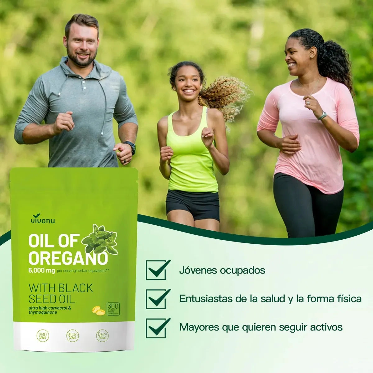 300cápsulas Con Aceite De Semilla Negra Aceite De Orégano