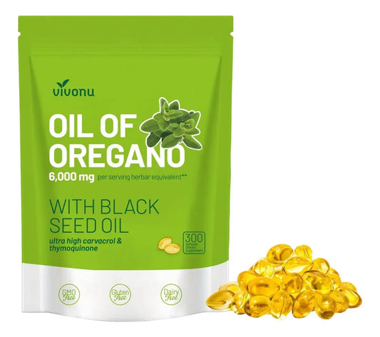 300cápsulas Con Aceite De Semilla Negra Aceite De Orégano