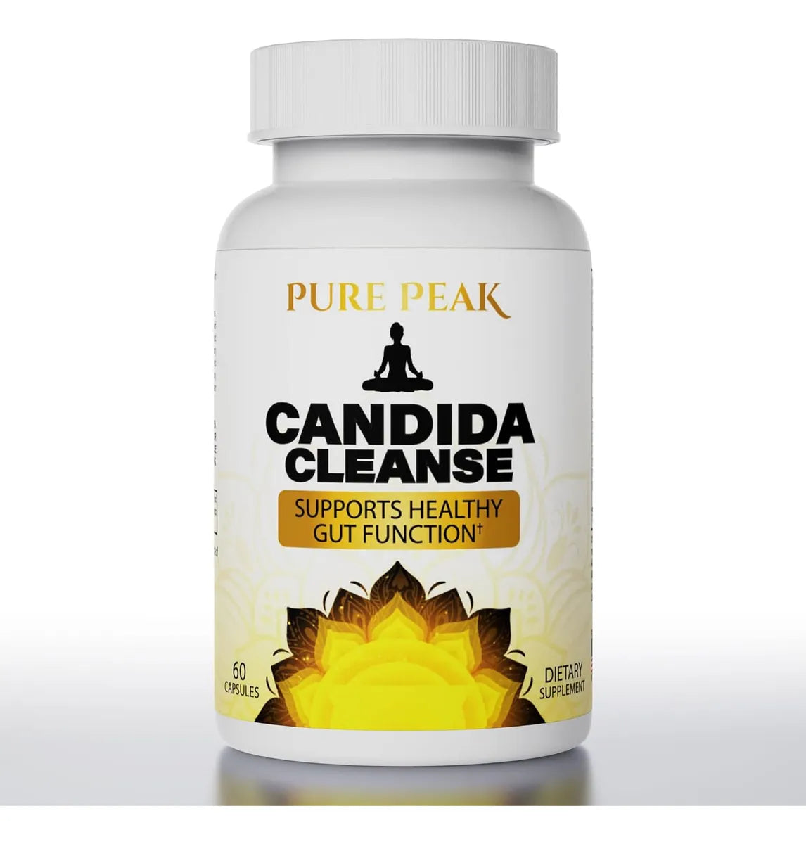 Pure Peak Candida Cleanse - Gut & Colon Support 60 Cápsulas