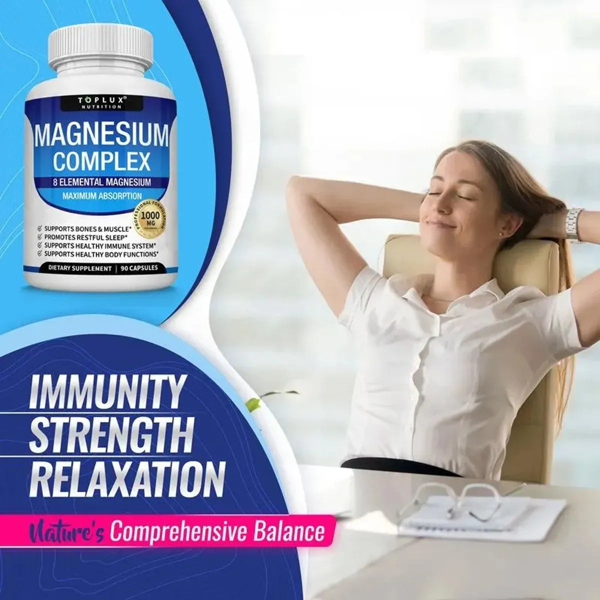 Magnesium Complex Magnesium Fitness Edible 8 Essential