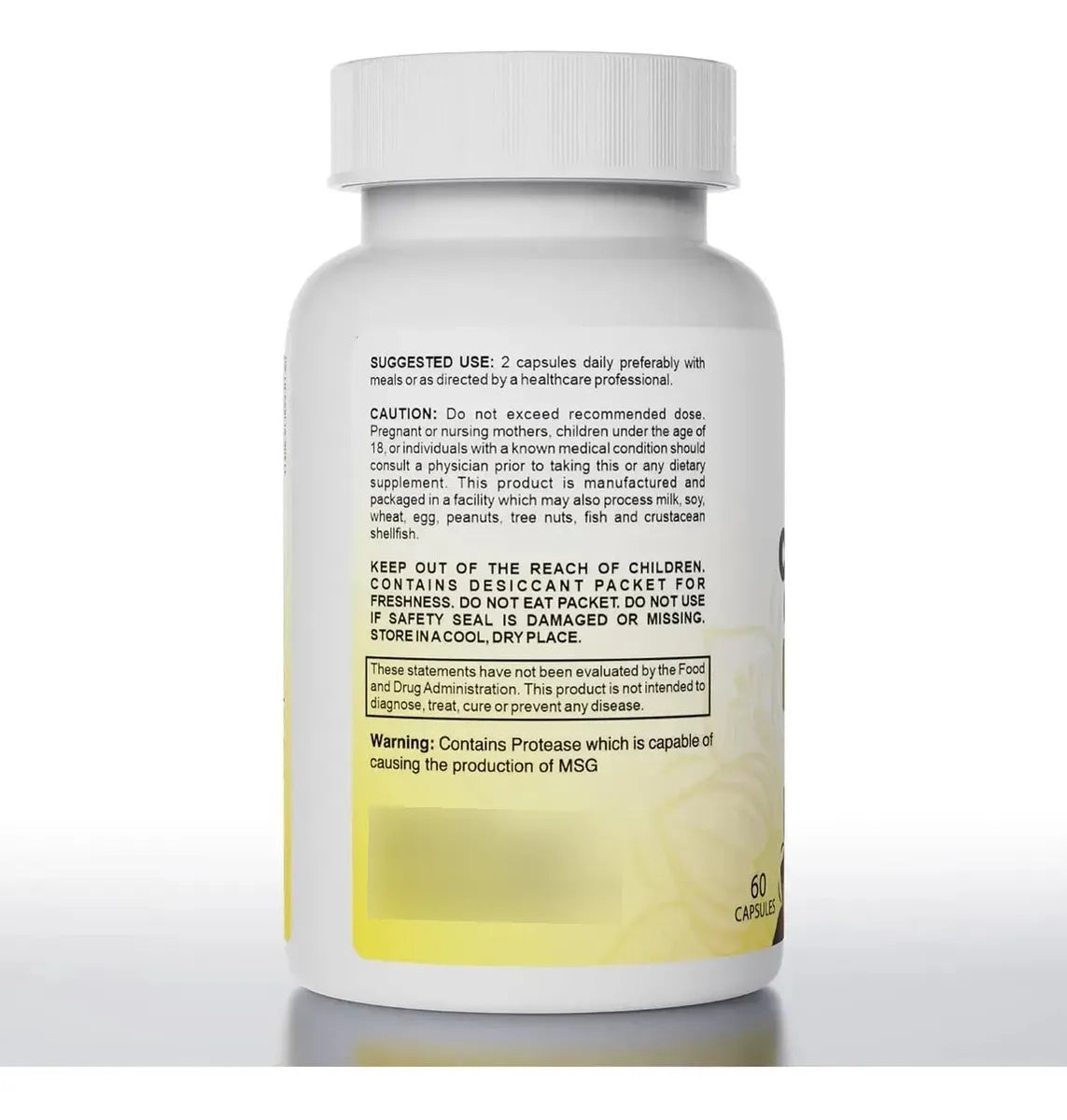 Pure Peak Candida Cleanse - Gut & Colon Support 60 Cápsulas