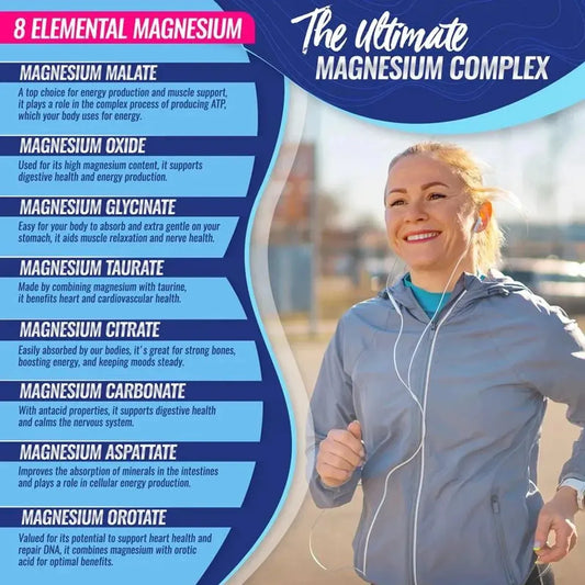 Magnesium Complex Magnesium Fitness Edible 8 Essential