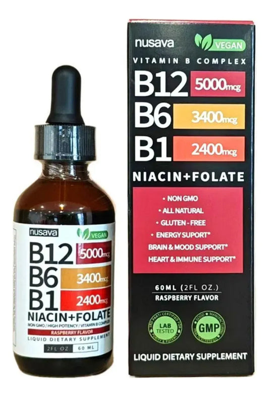 Nusava Vitamina B12,b6 Y B1 Gotas Líquidas 60ml