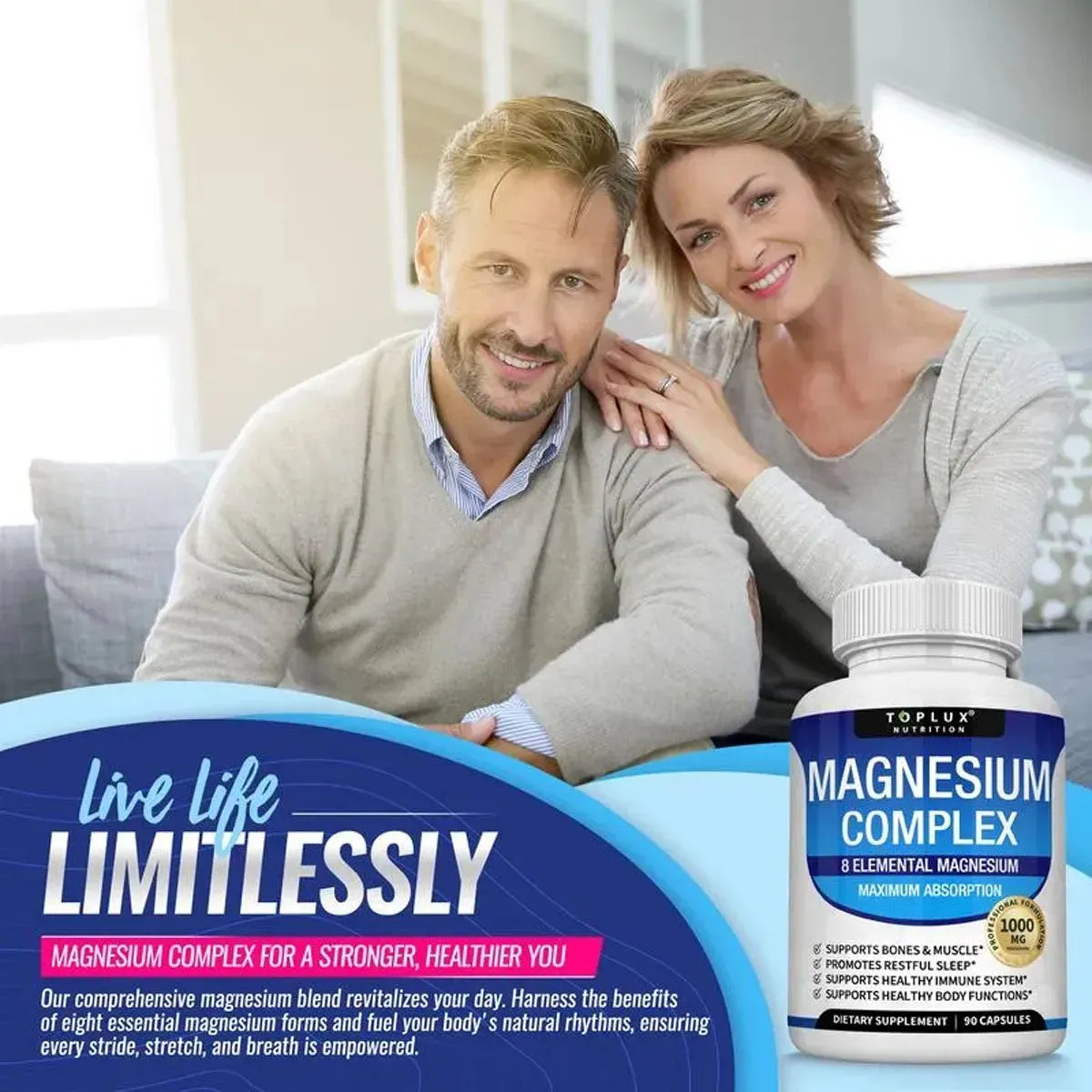 Magnesium Complex Magnesium Fitness Edible 8 Essential
