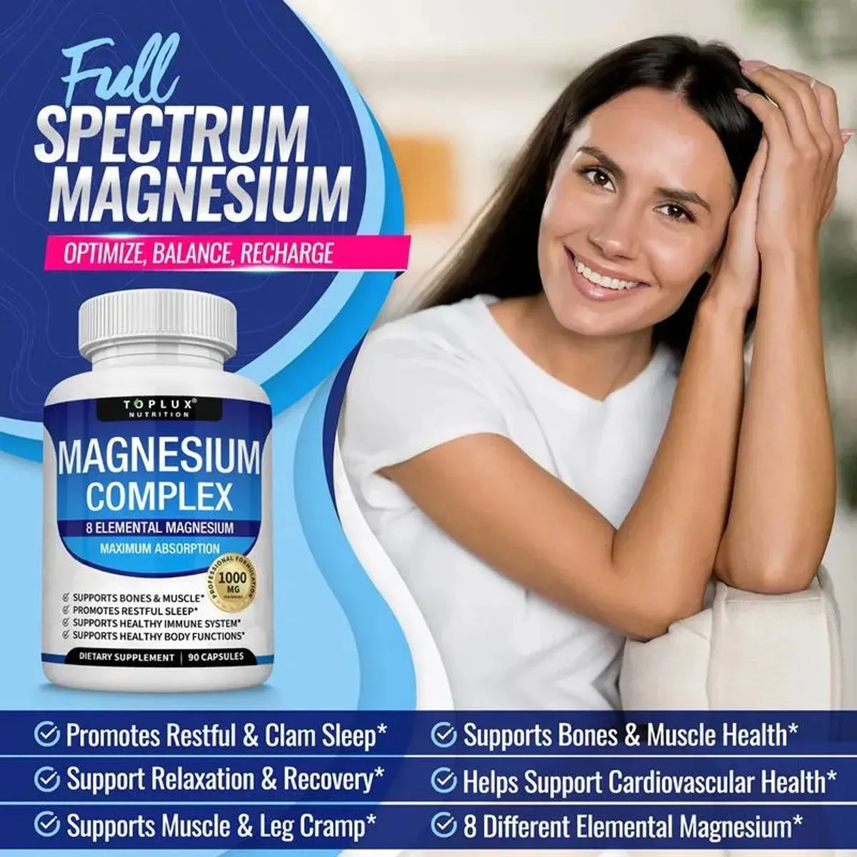 Magnesium Complex Magnesium Fitness Edible 8 Essential